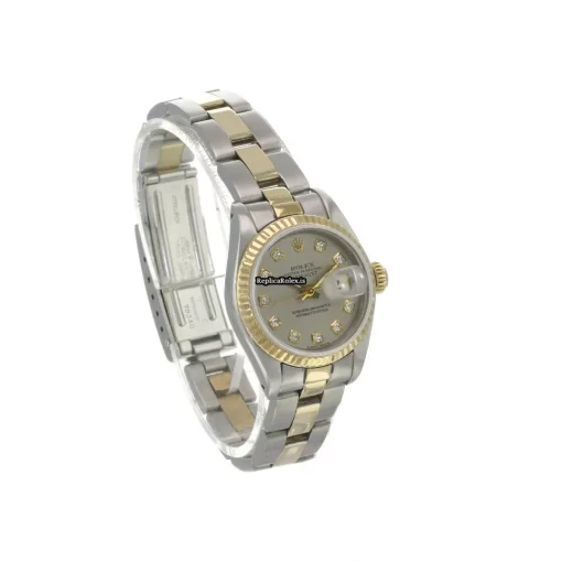 Wholesale Fake Rolex Lady-datejust 69173 Caliber 2135 Automatic Movement 26mm Gold/steel Case Womens Watch - Image 6