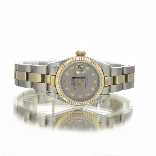 Wholesale Fake Rolex Lady-datejust 69173 Caliber 2135 Automatic Movement 26mm Gold/steel Case Womens Watch - Image 7
