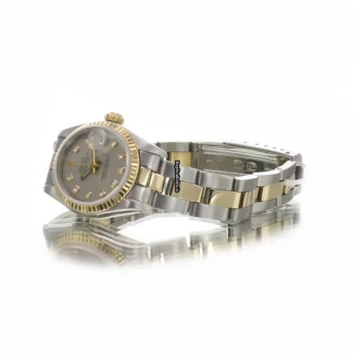 Wholesale Fake Rolex Lady-datejust 69173 Caliber 2135 Automatic Movement 26mm Gold/steel Case Womens Watch - Image 8