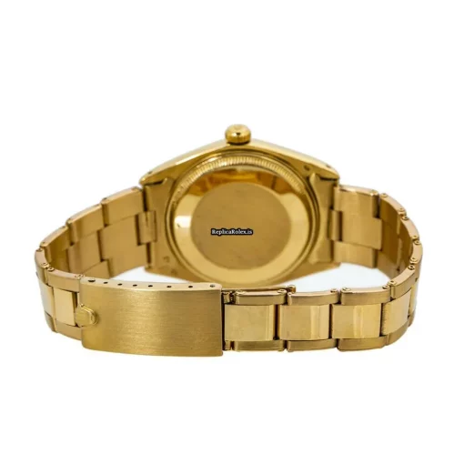 Marvellous Fake Rolex Oyster Perpetual Date 1500 Automatic Movement 34mm Yellow Gold Case Mens/unisex Watch - Image 2