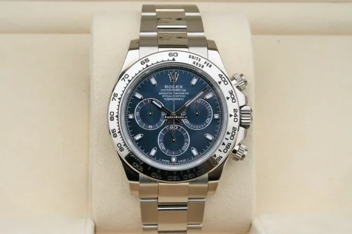 Trustworthy Replica Rolex Daytona 116509 Caliber 4130 Automatic Movement 40mm White Gold Case Mens/unisex Watch - Image 3