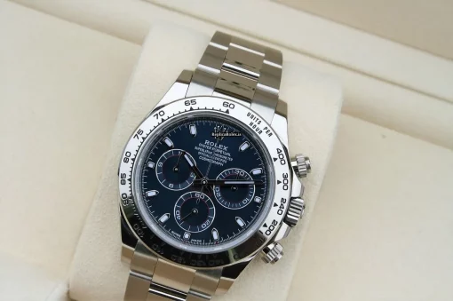 Trustworthy Replica Rolex Daytona 116509 Caliber 4130 Automatic Movement 40mm White Gold Case Mens/unisex Watch - Image 9