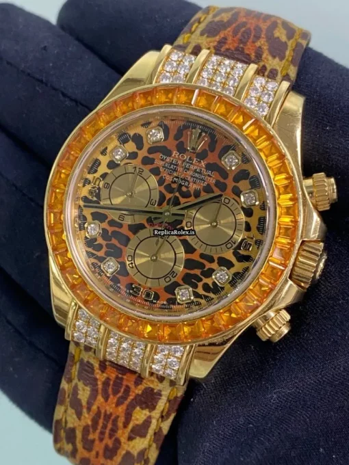 Good Replica Rolex Daytona 116598 Caliber 4130 Automatic Movement 40mm Yellow Gold Case Mens/unisex Watch