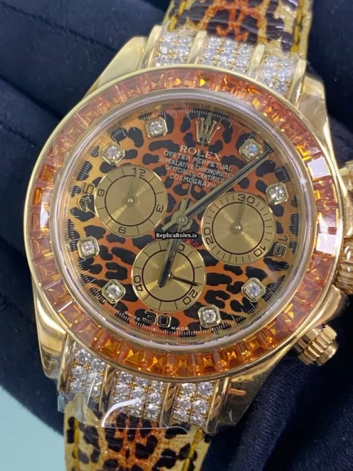 Good Replica Rolex Daytona 116598 Caliber 4130 Automatic Movement 40mm Yellow Gold Case Mens/unisex Watch - Image 5