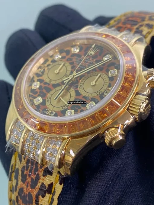 Good Replica Rolex Daytona 116598 Caliber 4130 Automatic Movement 40mm Yellow Gold Case Mens/unisex Watch - Image 6