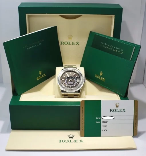 Swiss Replica Rolex Sky-dweller 326934 Automatic Movement 42mm Steel Case Mens/unisex Watch - Image 12