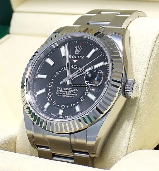 Swiss Replica Rolex Sky-dweller 326934 Automatic Movement 42mm Steel Case Mens/unisex Watch - Image 3