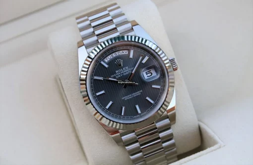 Stylish Fakes Rolex Day-date 40 228239 Caliber 3255 Automatic Movement 40mm White Gold Case Mens/unisex Watch - Image 5