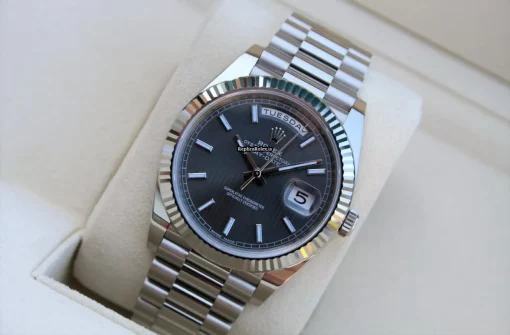 Stylish Fakes Rolex Day-date 40 228239 Caliber 3255 Automatic Movement 40mm White Gold Case Mens/unisex Watch - Image 7