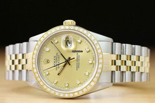 Defect Fake Rolex Datejust 16013 Caliber 3035 Automatic Movement 36mm Steel Case Mens/unisex Watch - Image 3