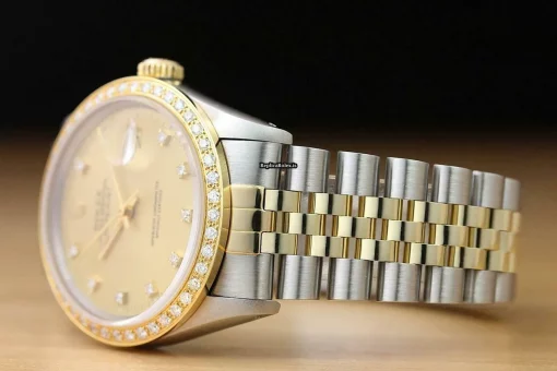 Defect Fake Rolex Datejust 16013 Caliber 3035 Automatic Movement 36mm Steel Case Mens/unisex Watch - Image 4