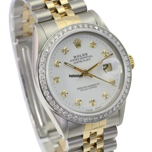 Recommend Clone Rolex Datejust 16233 Caliber 3035 Automatic Movement 36mm Gold/steel Case Mens/unisex Watch - Image 2