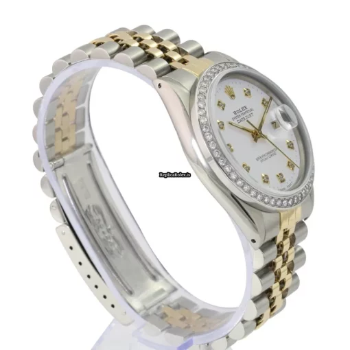 Recommend Clone Rolex Datejust 16233 Caliber 3035 Automatic Movement 36mm Gold/steel Case Mens/unisex Watch - Image 7