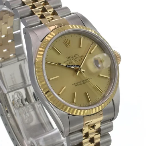 Mind-boggling Replica Rolex Datejust 16233 Caliber 3135 Automatic Movement 36mm Gold/steel Case Mens/unisex Watch - Image 3