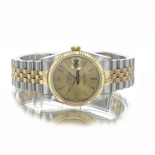 Mind-boggling Replica Rolex Datejust 16233 Caliber 3135 Automatic Movement 36mm Gold/steel Case Mens/unisex Watch - Image 8