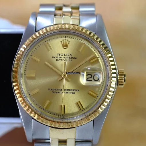 Popular Replica Rolex Datejust 1601 Caliber 1570 Automatic Movement 36mm Gold/steel Case Mens/unisex Watch