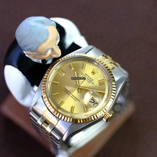 Popular Replica Rolex Datejust 1601 Caliber 1570 Automatic Movement 36mm Gold/steel Case Mens/unisex Watch - Image 4