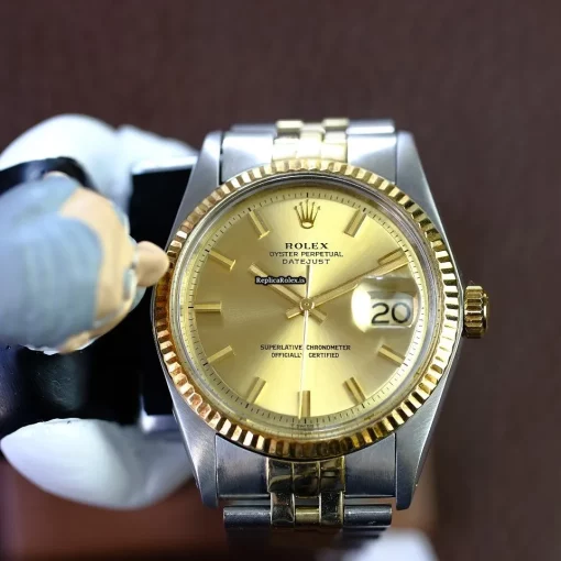 Popular Replica Rolex Datejust 1601 Caliber 1570 Automatic Movement 36mm Gold/steel Case Mens/unisex Watch - Image 6