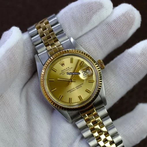 Popular Replica Rolex Datejust 1601 Caliber 1570 Automatic Movement 36mm Gold/steel Case Mens/unisex Watch - Image 7