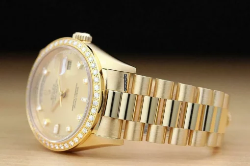Wonderful Fake Rolex Day-date 36 18238 Caliber 3155 Automatic Movement 36mm Yellow Gold Case Mens/unisex Watch - Image 4