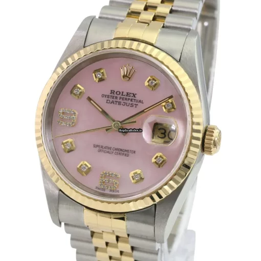 Top Replica Rolex Datejust 16233 Caliber 3135 Automatic Movement 36mm Gold/steel Case Mens/unisex Watch - Image 2