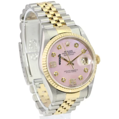 Top Replica Rolex Datejust 16233 Caliber 3135 Automatic Movement 36mm Gold/steel Case Mens/unisex Watch - Image 8