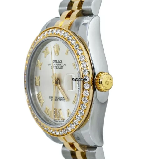 Stylish Knockoff Rolex Lady-datejust 178383 Automatic Movement 31mm Steel Case Womens Watch - Image 3