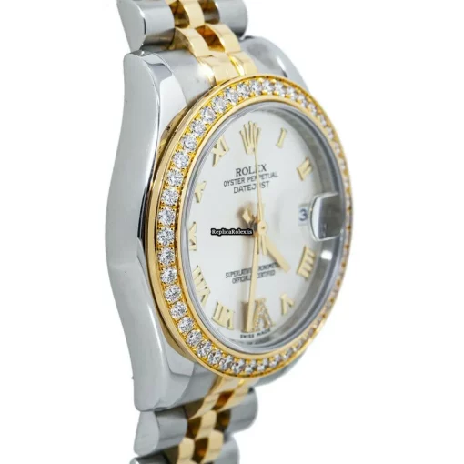 Stylish Knockoff Rolex Lady-datejust 178383 Automatic Movement 31mm Steel Case Womens Watch - Image 5