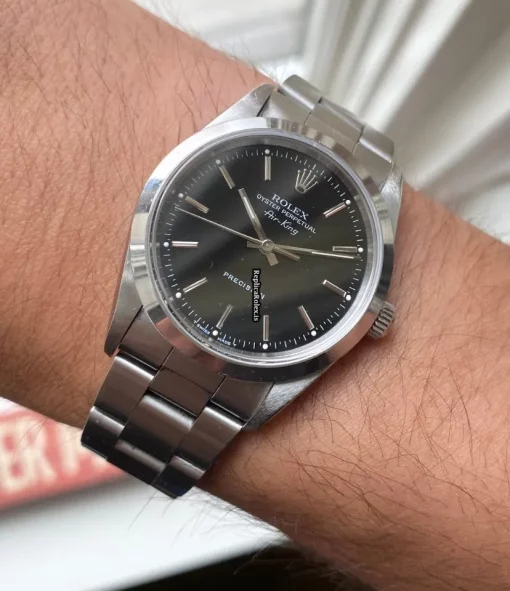 Lovely Fake Rolex Air King Precision 14000 Caliber 3000 Automatic Movement 34mm Steel Case Mens/unisex Watch
