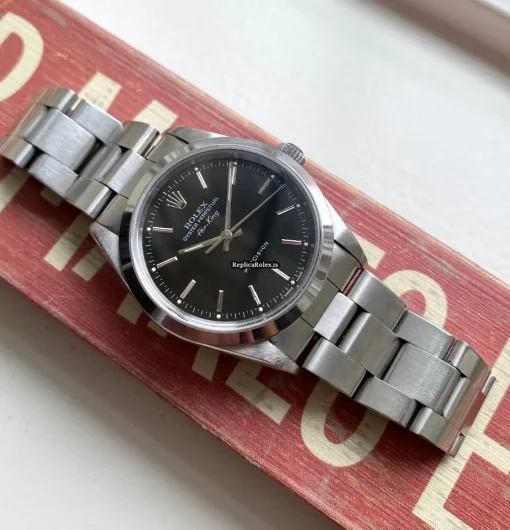Lovely Fake Rolex Air King Precision 14000 Caliber 3000 Automatic Movement 34mm Steel Case Mens/unisex Watch - Image 2