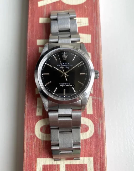 Lovely Fake Rolex Air King Precision 14000 Caliber 3000 Automatic Movement 34mm Steel Case Mens/unisex Watch - Image 3
