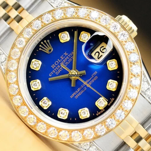 Fabulous Replica Rolex Lady-datejust 69173 Caliber 2135 Automatic Movement 26mm Steel Case Womens Watch