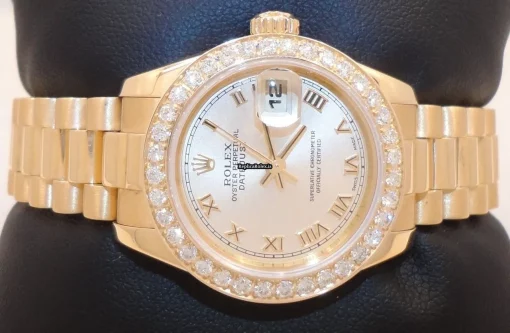Exquisite Fake Rolex Lady-datejust 179178 Automatic Movement 26mm Yellow Gold Case Womens Watch - Image 5