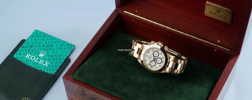 Well Made Replica Rolex Daytona 116528 Caliber 4130 Automatic Movement 40mm Yellow Gold Case Mens/unisex Watch - Image 5