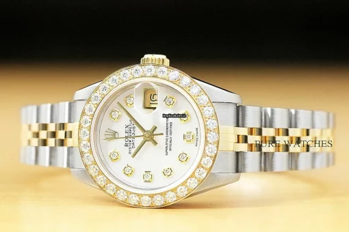 Luxury Replica Rolex Lady-datejust 69173 Caliber 2135 Automatic Movement 26mm Steel Case Womens Watch - Image 3
