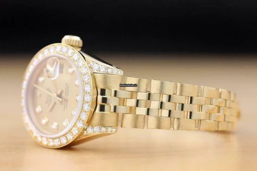 Exquisite Replica Rolex Lady-datejust 6917 Caliber 2030 Automatic Movement 26mm Yellow Gold Case Womens Watch - Image 4