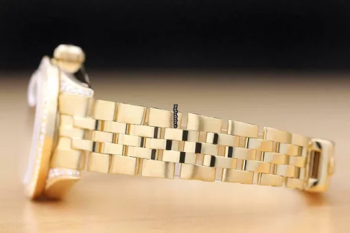 Exquisite Replica Rolex Lady-datejust 6917 Caliber 2030 Automatic Movement 26mm Yellow Gold Case Womens Watch - Image 5