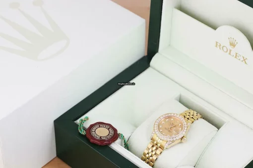 Exquisite Replica Rolex Lady-datejust 6917 Caliber 2030 Automatic Movement 26mm Yellow Gold Case Womens Watch - Image 6