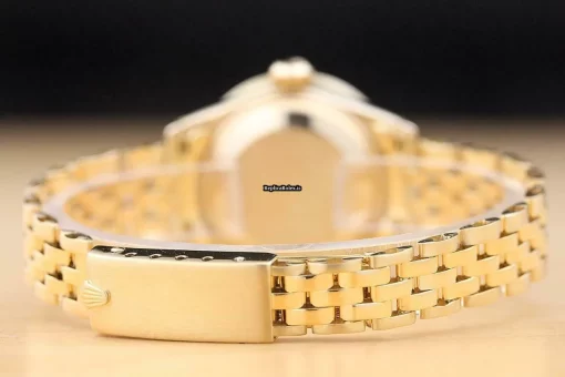 Exquisite Replica Rolex Lady-datejust 6917 Caliber 2030 Automatic Movement 26mm Yellow Gold Case Womens Watch - Image 7