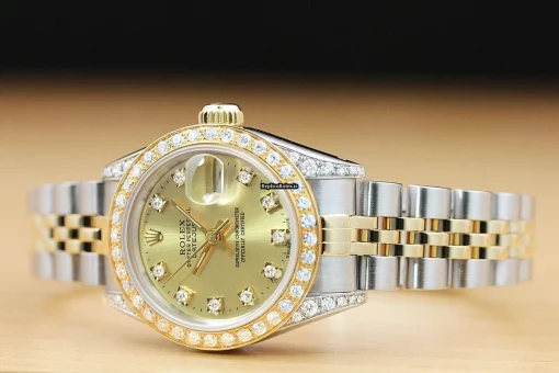 Defect Replica Rolex Lady-datejust 69173 Caliber 2135 Automatic Movement 26mm Steel Case Womens Watch - Image 2
