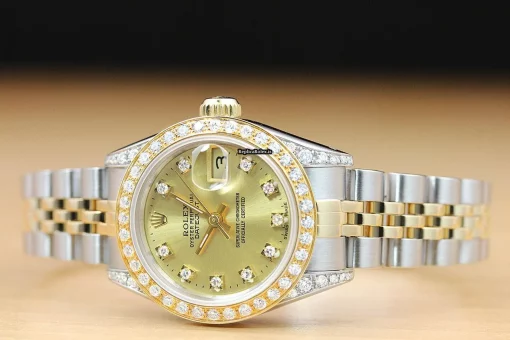 Defect Replica Rolex Lady-datejust 69173 Caliber 2135 Automatic Movement 26mm Steel Case Womens Watch - Image 3