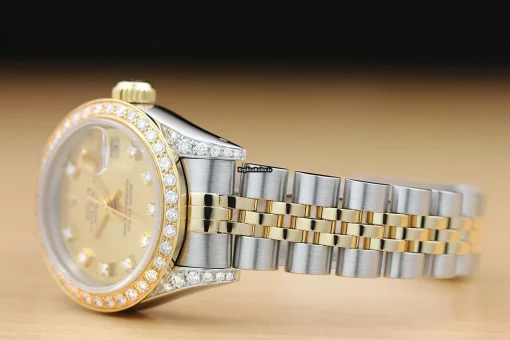 Defect Replica Rolex Lady-datejust 69173 Caliber 2135 Automatic Movement 26mm Steel Case Womens Watch - Image 4