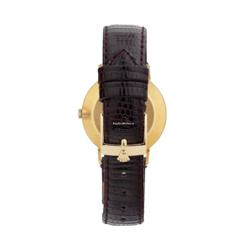 Excellent Replica Rolex Cellini 4112 Caliber 1601 Manual Winding Movement 32mm Yellow Gold Case Mens/unisex Watch - Image 4