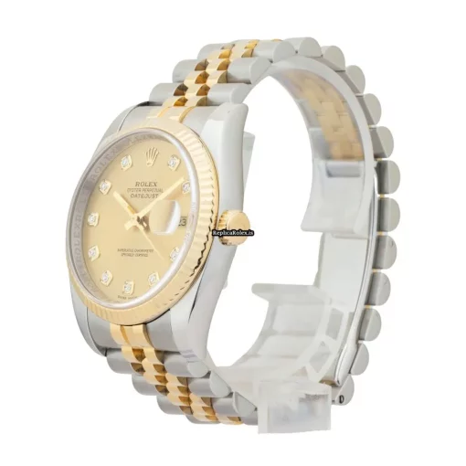 Appealing Copies Rolex Datejust 116233 Caliber 3135 Automatic Movement 36mm Gold/steel Case Mens/unisex Watch - Image 2