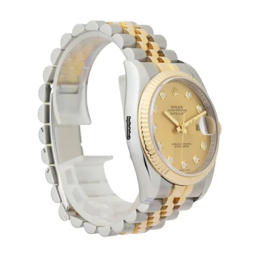 Appealing Copies Rolex Datejust 116233 Caliber 3135 Automatic Movement 36mm Gold/steel Case Mens/unisex Watch - Image 6