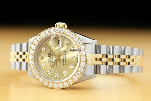 Excellent Replica Rolex Lady-datejust 69173 Caliber 2135 Automatic Movement 26mm Steel Case Womens Watch - Image 2