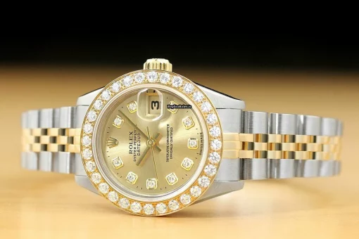 Excellent Replica Rolex Lady-datejust 69173 Caliber 2135 Automatic Movement 26mm Steel Case Womens Watch - Image 3