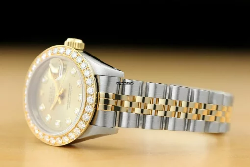 Excellent Replica Rolex Lady-datejust 69173 Caliber 2135 Automatic Movement 26mm Steel Case Womens Watch - Image 4