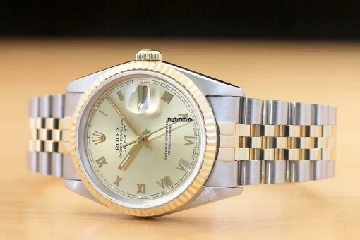 Pleasing Fake Rolex Datejust 16233 Caliber 3135 Automatic Movement 36mm Steel Case Mens/unisex Watch - Image 2