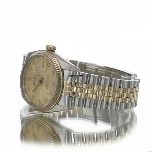 Aaa Replica Rolex Datejust 16013 Caliber 3035 Automatic Movement 36mm Gold/steel Case Mens/unisex Watch - Image 10
